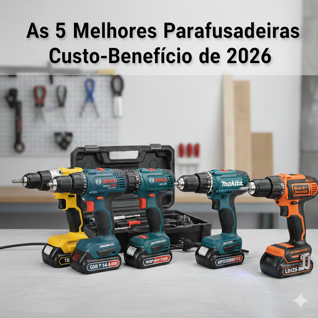 Parafusadeira As 5 Melhores Custo-Benefício de 2026