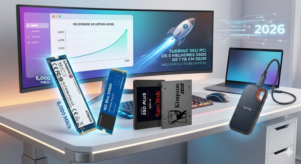 Turbine seu PC: Os 5 Melhores SSD de 1 TB em 2026!